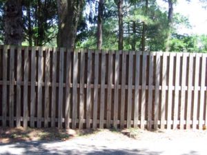 Wood Shadowbox Privacy Fence 